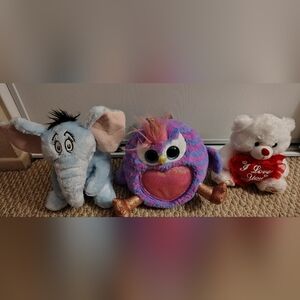 (3) Stuffed Animals